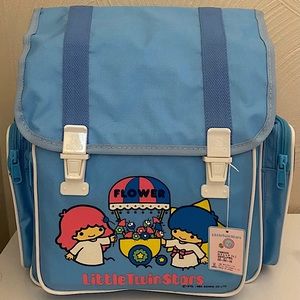 Rare Vintage Sanrio 1984 & New Blue “Little Twin Stars” Backpack From Japan